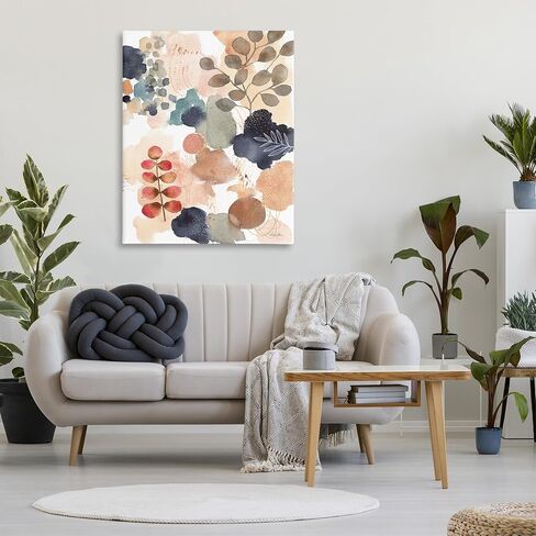Stupell Industries 'Abstract Botanical Shape Collage', Canvas Art, 36 x 48 Inches, Easy to Hang and Sturdy, Made in USA, by Laura Horn in Kuwait
