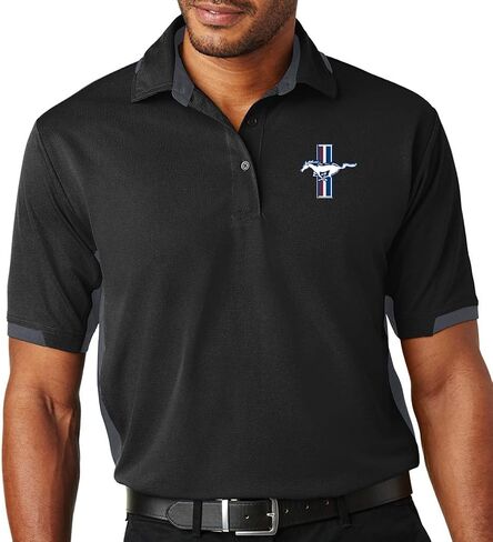 Buy Cool Shirts Mens Ford Mustang GT UV Polo Shirt in Saudi Arabia