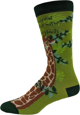 Crazy Dog T-Shirts Women's Gonna Eat The Shit Out of these Plants Socks Funny Giraffee Vegan Vegetarian Novelty Footwear Funny Gift for Casual Wear in Kuwait
