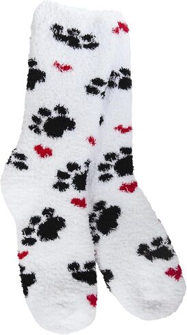 World's Softest Women's Knit Pickin Crew Socks, One Size Fits Most (Puppy Love) in Kuwait