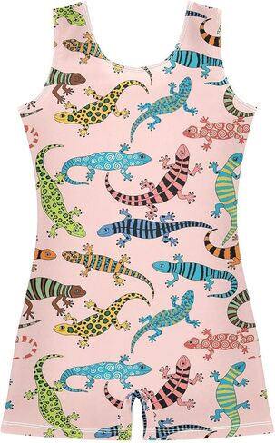 VIGTRO Girls Gymnastics Leotards Sleeveless Dance Unitards One-Piece Active Biketards with Shorts Tumbling Outfit 2-10T in Saudi Arabia
