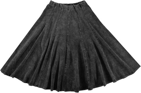 KIKI RIKI Maxi Panel Skirt with Elastic Waist for Womens/Teens 36 Inch Length in Saudi Arabia