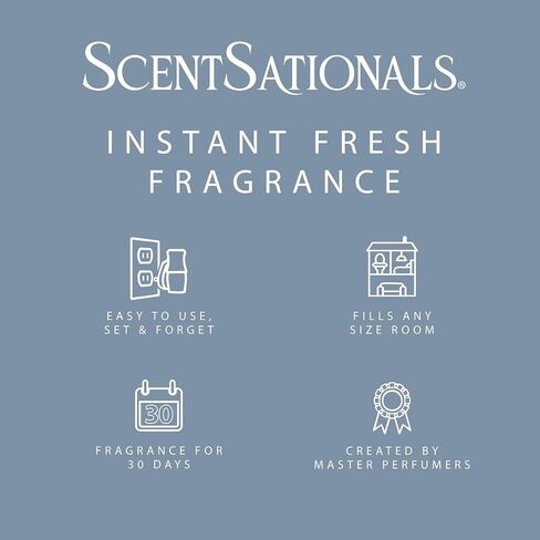 ScentSationals Cinnamon Buns Fragrance Oil Plug In Air Freshener Refills 3-Pack - Works with Scentsationals Wall Plugs, Long-Lasting Home Fragrance, 0.8 fl oz Each, Packaging May Vary in Kuwait