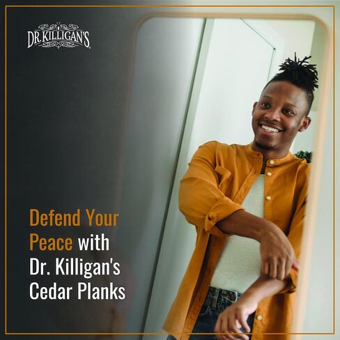 Dr. Killigan's Cedarwood Planks - Cedar Blocks for Clothes Storage, Great Alternative to Moth Balls for Closet, Drawer Deodorizer, Sustainably Harvested in USA (10-Pack) in Saudi Arabia