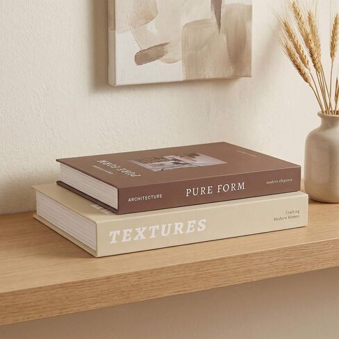 MAOBUYOU Elegant Decorative Book Boxes Set of 2 - Hidden Storage for Coffee Table, Bookshelf, Living Room Decor in Saudi Arabia