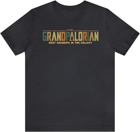 The Grandpalorian Grandpa T-Shirt, Funny Granddad Tee, Best in The Galaxy Gift, Father’s Day Present in Saudi Arabia