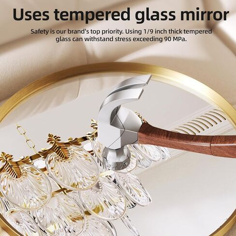 Brushed Gold Large Round Bathroom Mirror for Wall, 40 inch Large Gold Circle Mirror for Wall, New Frame Design, Tempered Glass,Wall Mounted Circle Mirror for Vanity, Entryway, Bedroom in Saudi Arabia