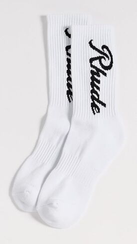 Rhude Men's Destinado Script Socks in Saudi Arabia