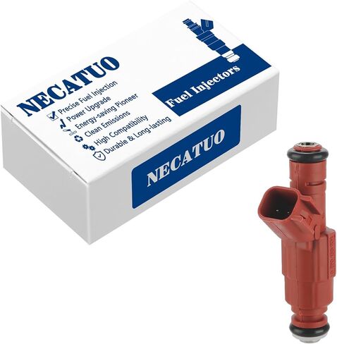 0280155934 Fuel Injectors (Set of 8) Compatible with Dodge Ram 1500 2500 3500 Van Pickup Dakota Durango 3.9L 5.2L 5.9L V6 V8 (1 Holes) for # 53031740AA FJ437 in Kuwait