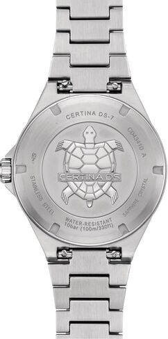 Certina, Mens, DS 7 Gent Std Quartz, 39, mm, Steel, Quartz, Precidrive, Watch, Green, Steel, C0434101109100 in Kuwait