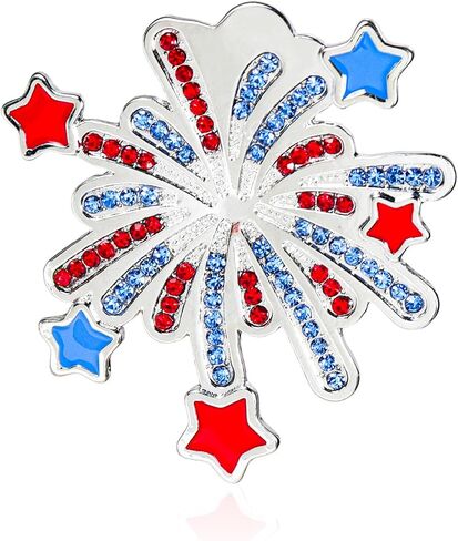 Blingbling USA 250th الذكرى بروش دبابيس للنساء 1776-2026 العلم الأمريكي 250 سنة من الحرية دبابيس عيد الاستقلال مجوهرات هدايا-A in Kuwait