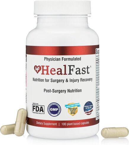 HealFast Post Surgery & Injury Recovery Supplement - Supports Healing, Scar Treatment & Bruising - BBL Post-Op Support for Surgery Recovery in Saudi Arabia