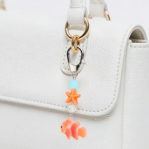 Fish keychains Cute Fish Starfish Heart Matching Couples Best Friend BFF Stuff Keyrings Valentines Day Birthday Gifts in Saudi Arabia