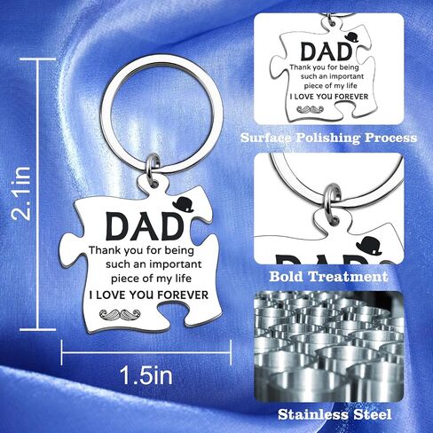Cool Father s Day Gift for Dad Keychain Happpy Fathers Day Gift From Daughter Son Dad Birthday Gifts for Him Dads Papa Key Chain Gifts For Father Daddy Papa in Saudi Arabia