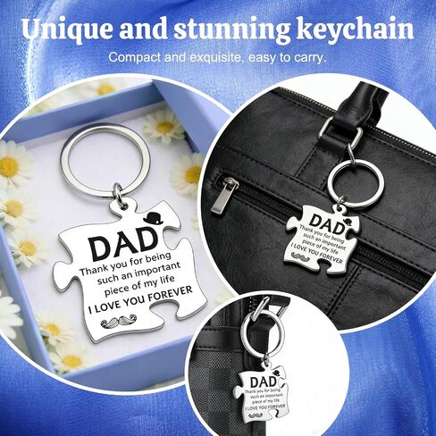 Cool Father s Day Gift for Dad Keychain Happpy Fathers Day Gift From Daughter Son Dad Birthday Gifts for Him Dads Papa Key Chain Gifts For Father Daddy Papa in Saudi Arabia