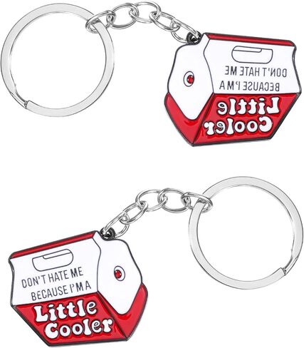 2 Pcs Keychain Cool, Metal Enamel Novelty Keychains for Women&Men, Cool Unique KeyChains for Keys, Backpack, Purse Accessory in Saudi Arabia
