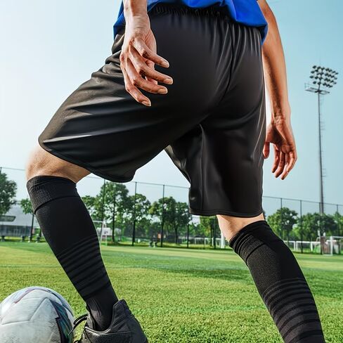 Men's Summer Sports Shorts Quick Drying Lightweight Adjustable Drawstring Side Pockets Reflective Trim for Running Cycling in Kuwait