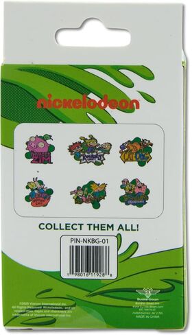Nickelodeon Show Title Logos Mystery Enamel Pin Blind Box Series أو SpongeBob SquarePants أو Rugrats أو CatDog أو Invader Zim أو Hey Arnold أو Rockos Modern Life in Kuwait