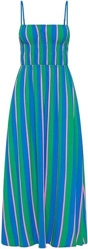 Women's Sleeveless Loose Waist Vest Dress Suitable for Party Wedding Daily(X-Large) Blue in Saudi Arabia