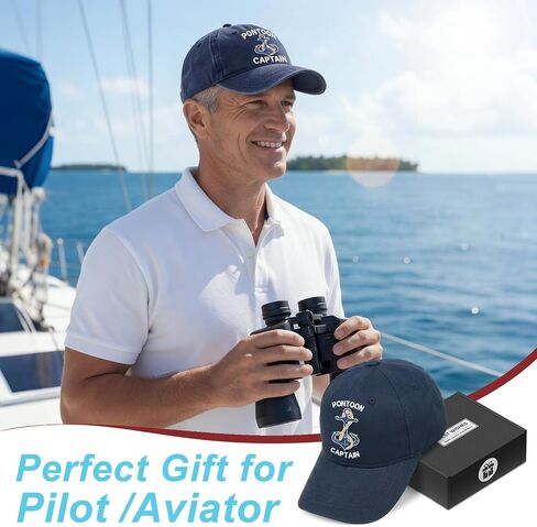 Captain & Boat Owner Gift, Funny Sexy Pontoons Captain Gifts - Vintage Washed Hat for Birthday Christmas - Adjustable Baseball Cap in Saudi Arabia
