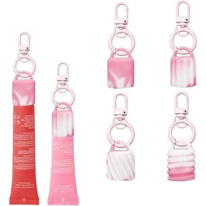 Lip Gloss Holder Keychain for Summer Fridays Lip Balm Holder Keychain, Key Chain Cap Accessories in Saudi Arabia