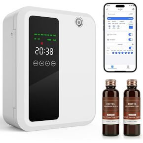Waterless Essential Oil Diffuser for Large Room, 500ml Hotel Scent Diffuser, Cold Air Scent Machine, Covers Up to 3500 Sq Ft, Smart App Control, Wall Mounted, Fragrance Diffuser for Office Spa Home in Saudi Arabia