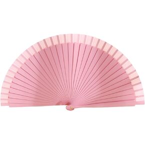 Elegant Fan Classical Vintage Wooden Hand Fan Spanish Solid Color Fan for Weddings and Dance Parties Foldings Fan in Saudi Arabia