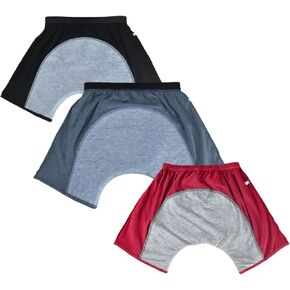 300ml Men’s Graphene Incontinence Boxer Briefs 3 Pack, Cotton Reusable Washable Leakproof incontinence underwear for men(Black/Grey/Red, XL) in Saudi Arabia