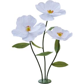 Giant Artificial Flowers for Decoration with Stand,Large Floor Standing Paper Flowers for Commercial Display,Event Wedding Backdrop Retail Window Decor & Party Home Garden Decor (Champagne) in Saudi Arabia
