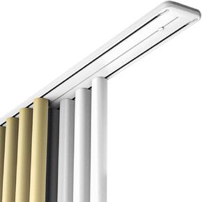 Aluminum Alloy Curtain Tracks,Premium Heavy Duty Double Curtain Track - 10.5ft Noise-Reducing Aluminum Alloy Ceiling Mount for Living Room, Bedroom & Room Dividers - White Finish in Kuwait