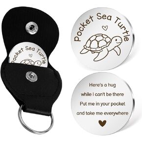 Sea Turtle Themed Gifts Sea Turtle Keychain Cute Animal Pocket Hug Token Emotional Support Gift Christmas Stocking Stuffers for Sea Turtles Lovers Boyfriend Girlfriend Son Daughter Best Friend in Saudi Arabia