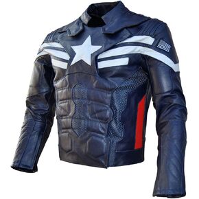 SRHides Men's Motorcycle Captain Winter Soldier Leather Jacket in Saudi Arabia