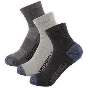 Merrell Unisex's 3-pack Trekker Outdoor Ankle Socks, Mid-Height Wool Blend Trail Socks Multi-Pack in Kuwait