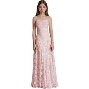 Lace Floral Junior Bridesmaid Dresses A-Line Flower Girl Dress for Wedding Girls Party Prom Ball Gown in Kuwait