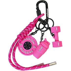 Gym Dumbbell Keychain,Bags Charms Gift for fitness Women and Men,Cute Car Key Chains Accessories for Gym,Fitness Gift in Saudi Arabia