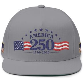 America 250 Embroidered Flag Flat Bill in Saudi Arabia