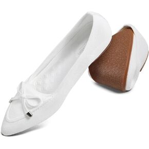 konhill Women's Bellet Flats, Pointed Toe Dress Knit Loafer Flats, Comfortable Fashion Elegant Slip On Shoes, fit for Casual & Office in Saudi Arabia