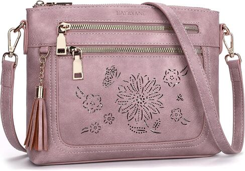 Small Crossbody Bags for Women,Vegan Leather Crossbody Purse with Tassel Multi Pocket Everyday Shoulder Handbag in Saudi Arabia