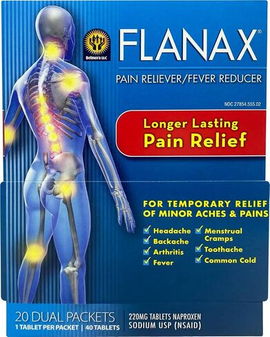 Flanax Pain Reliever Tablets 2ct Retail Dispenser in Saudi Arabia
