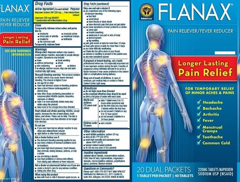 Flanax Pain Reliever Tablets 2ct Retail Dispenser in Saudi Arabia