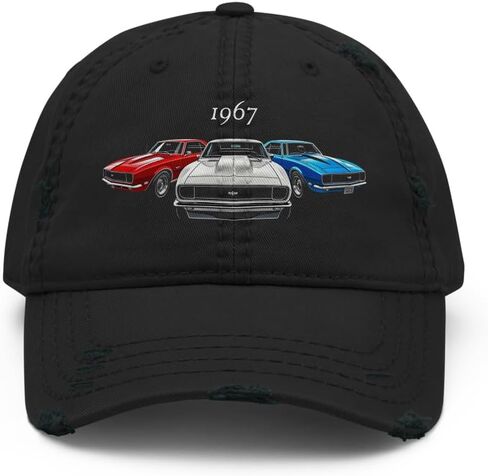 قبعة الأب المتعثرة Camaro Vintage 1967 - قبعة السيارة الكلاسيكية المغسولة الرجعية in Kuwait