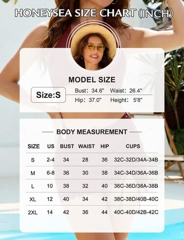 Women's Two Pieces Halter Bikini Set Tummy Control Swimsuit with Wrap Top and Ruched Scalloped Swim Skirt in Kuwait