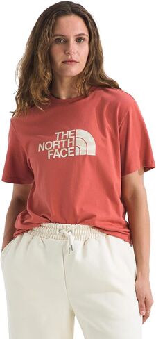 The North Face Women's Evolution Edge of Light Half Dome Short Sleeve Tee | Branded T-Shirt with a Ribbed Collar in Kuwait