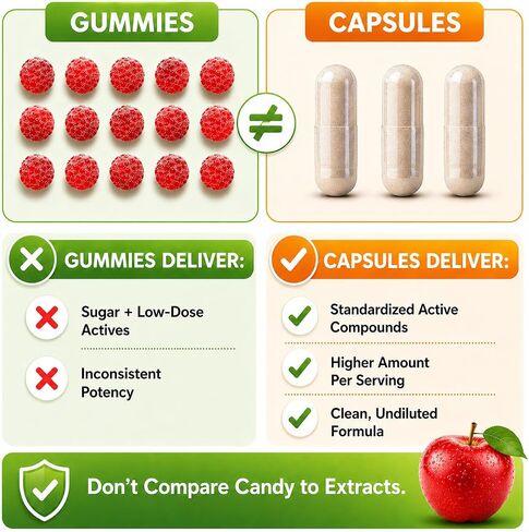 Apple Cider Vinegar Capsules 1500 mg Extract with the Mother - Extra Strength Raw Apple Cider Pills w Ginger Cayenne Cinnamon - Natural Detox Potent Digestion Cleansing System ACV Supplement in Saudi Arabia