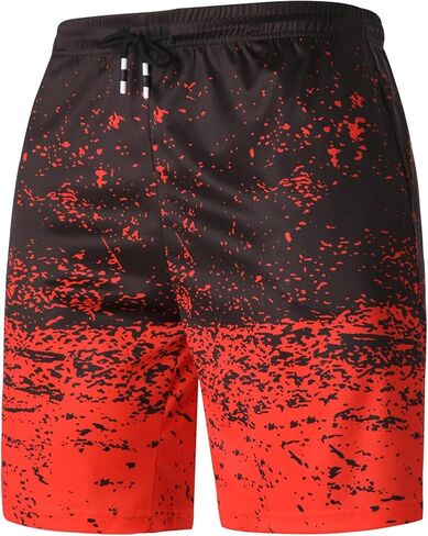 شورت رياضي للرجال سريع الجفاف وقابل للتنفس وطباعة متدرجة للتمرين in Kuwait