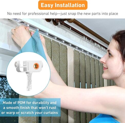 20 PCS Vertical Blinds Replacement Stems and Gears – Ideal for Standard Vertical Blinds,Easy Snap-On Installation in Saudi Arabia
