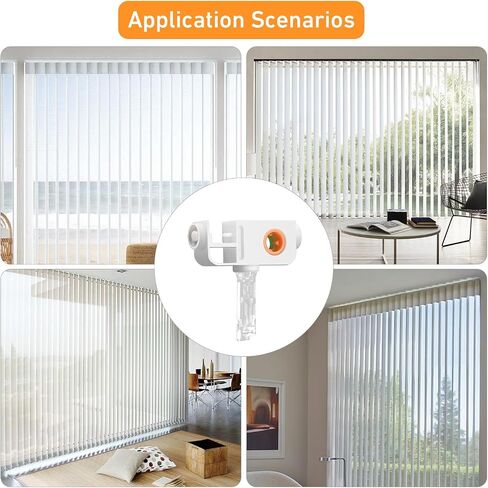 20 PCS Vertical Blinds Replacement Stems and Gears – Ideal for Standard Vertical Blinds,Easy Snap-On Installation in Saudi Arabia