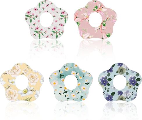 30PCS Over Patches Waterproof for Dexcom G7, CGM Adhesive Sensor Covers Tape Stickers with Hole, Pre-Cut Sensor Covers Accessories for Dexcom G7, Hypoallergenic Breathable Long Stay, Flower Petal in Saudi Arabia