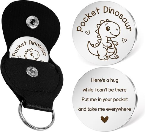 Dinosaur Themed Gifts Dinosaur Keychain Cute Animal Pocket Hug Token Emotional Support Gift Small Christmas Stocking Stuffers for Dinosaurs Lovers Boyfriend Girlfriend Son Daughter Best Friend in Saudi Arabia
