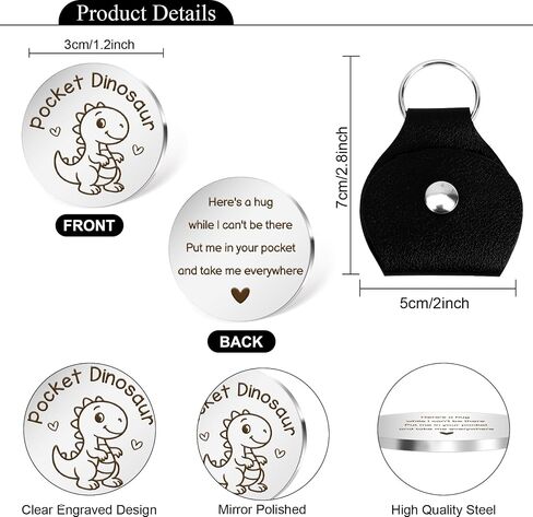 Dinosaur Themed Gifts Dinosaur Keychain Cute Animal Pocket Hug Token Emotional Support Gift Small Christmas Stocking Stuffers for Dinosaurs Lovers Boyfriend Girlfriend Son Daughter Best Friend in Saudi Arabia
